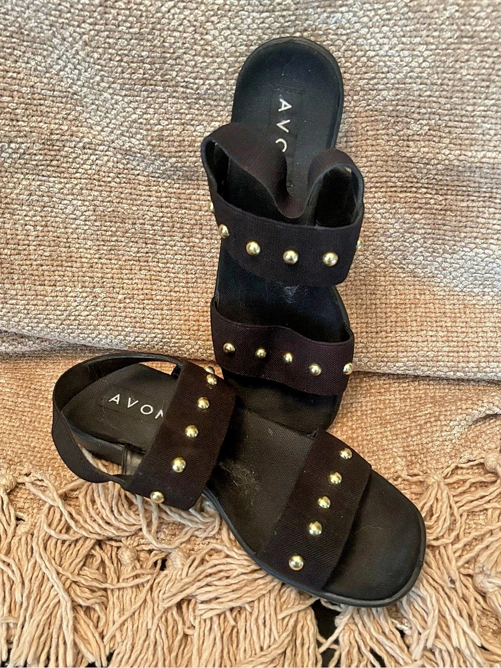 Avon Studded Strappy Sandals